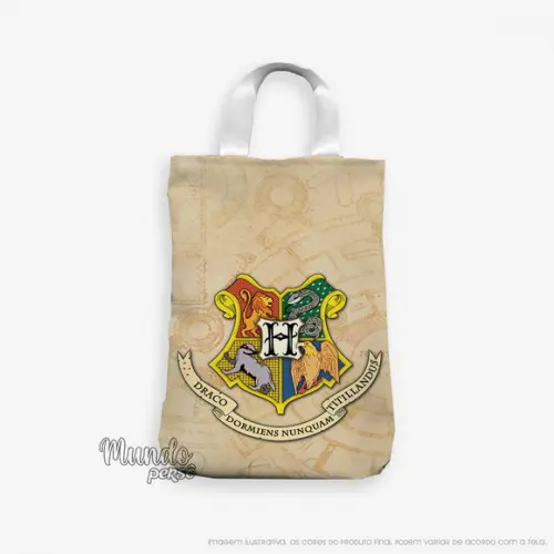 Sacola com Alça 18cm x 25cm Harry Potter