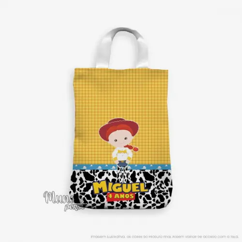 Sacola com Alça 18cm x 25cm Jessie Cute