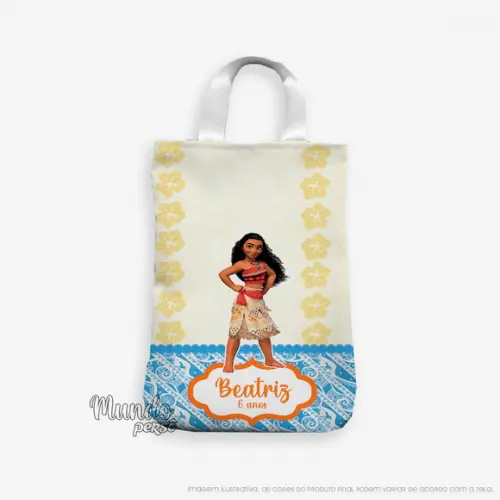 Sacola com Alça 18cm x 25cm Moana