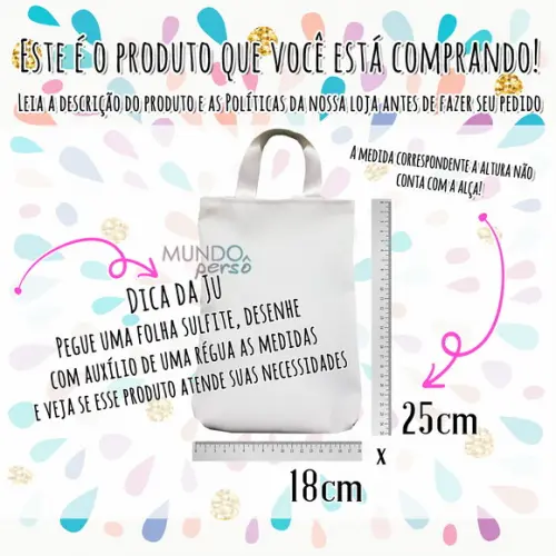 Sacola com Alça 18cm x 25cm Natal