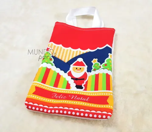 Sacola com Alça 18cm x 25cm Natal