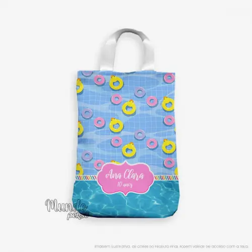 Sacola com Alça 18cm x 25cm Praia