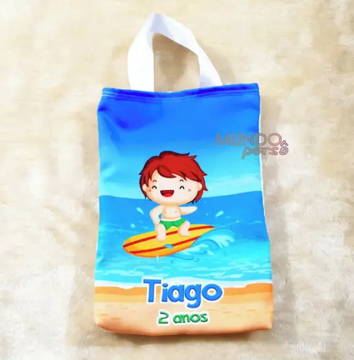Sacola com Alça 18cm x 25cm Praia