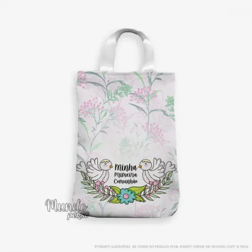 Sacola com Alça 18cm x 25cm Primeira Comunhão