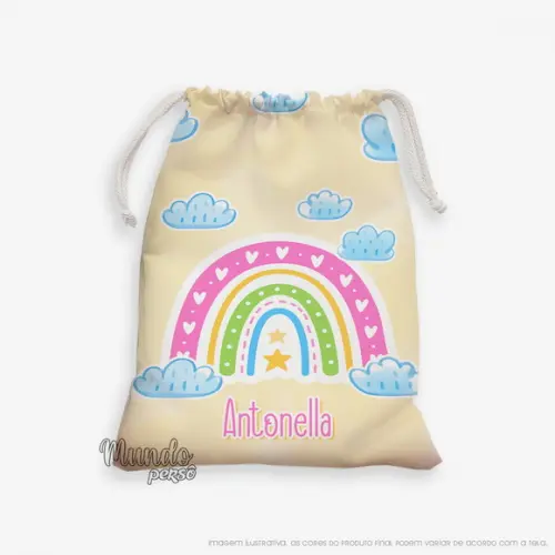 Sacolinha 18cm x 25cm Arco Íris