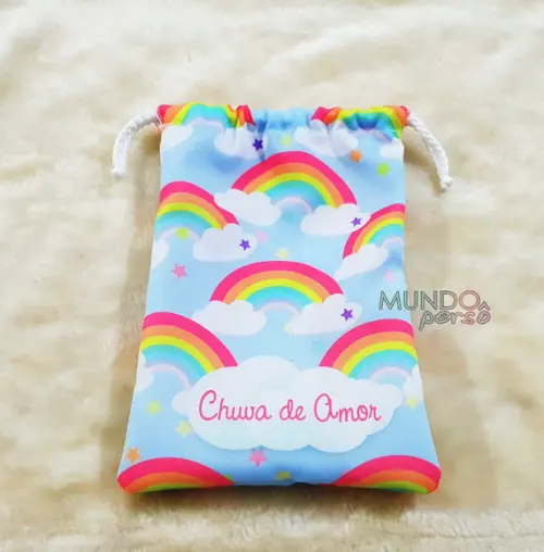 Sacolinha 18cm x 25cm Arco Íris