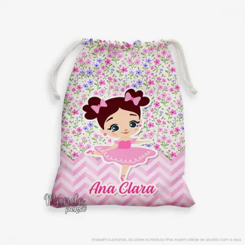 Sacolinha 18cm x 25cm Bailarina