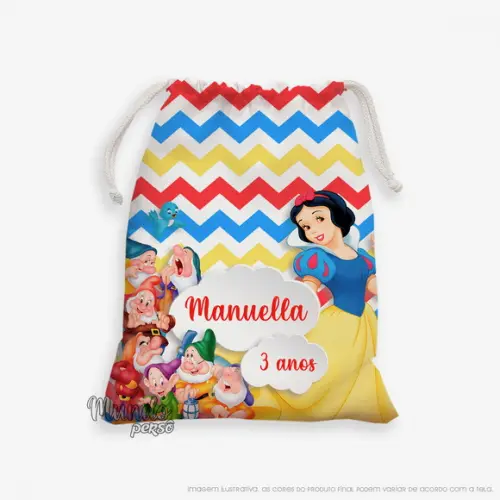 Sacolinha 18cm x 25cm Branca de Neve