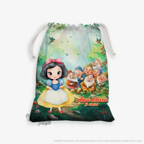 Sacolinha 18cm x 25cm Branca de Neve