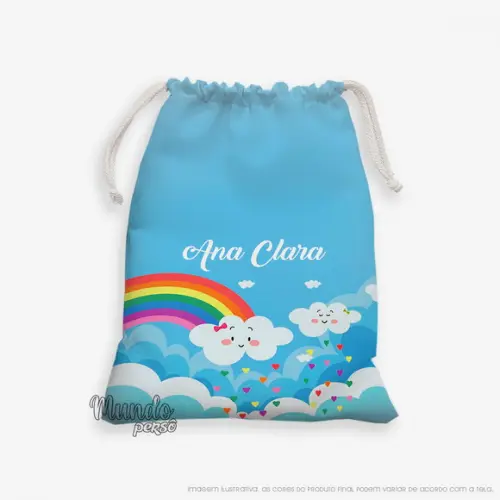 Sacolinha 18cm x 25cm Chuva de Amor