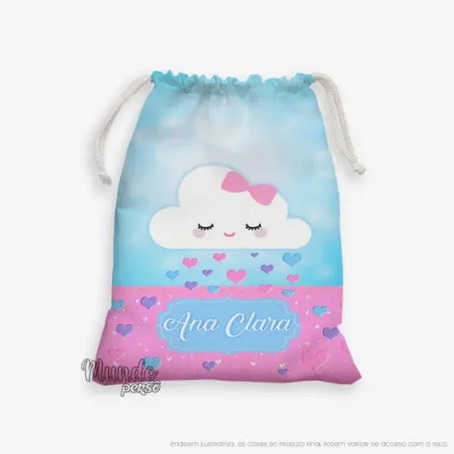 Sacolinha 18cm x 25cm Chuva de Amor