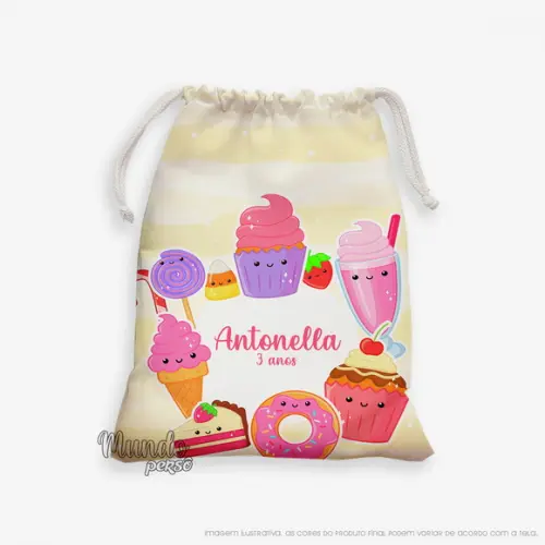 Sacolinha 18cm x 25cm Confeitaria - Doces
