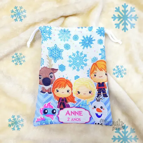 Sacolinha 18cm x 25cm Frozen Cute