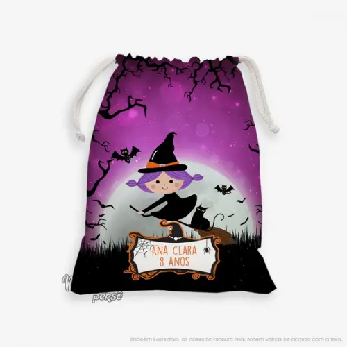 Sacolinha 18cm x 25cm Halloween