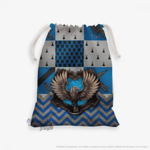 Sacolinha 18cm x 25cm Harry Potter Corvinal