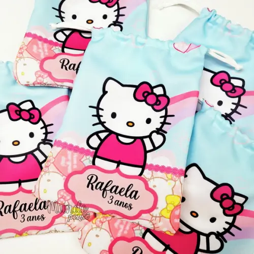 Sacolinha 18cm x 25cm Hello Kitty
