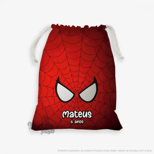 Sacolinha 18cm x 25cm Homem Aranha
