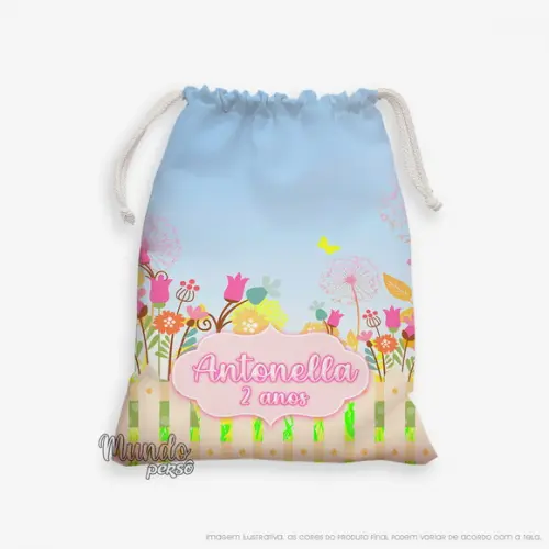 Sacolinha 18cm x 25cm Jardim