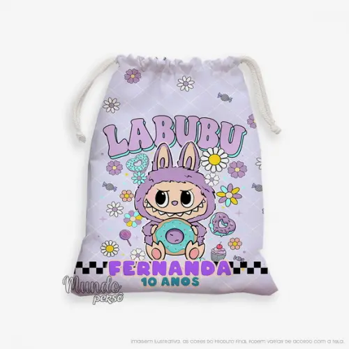 Sacolinha 18cm x 25cm Labubu