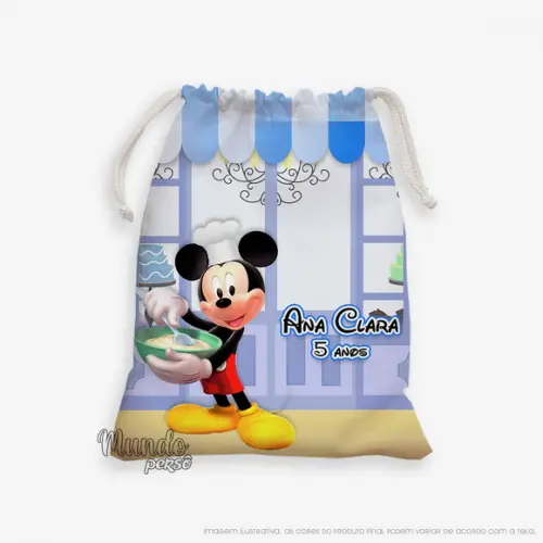 Sacolinha 18cm x 25cm Mickey Confeitaria