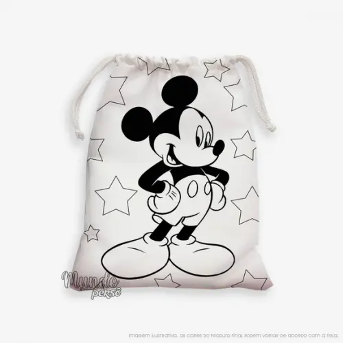 Sacolinha 18cm x 25cm Mickey para Colorir