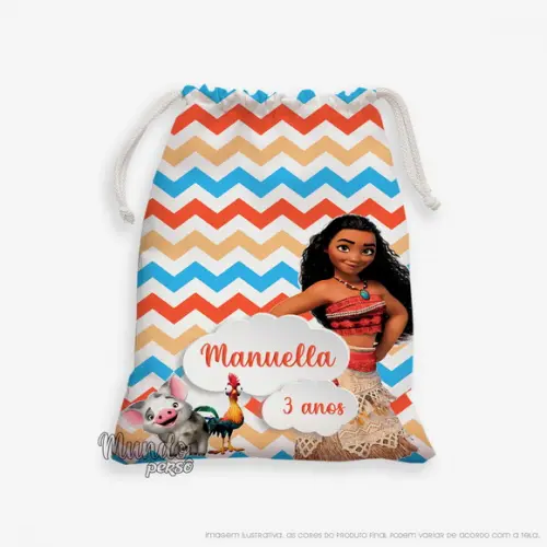 Sacolinha 18cm x 25cm Moana