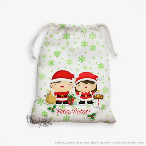 Sacolinha 18cm x 25cm Natal