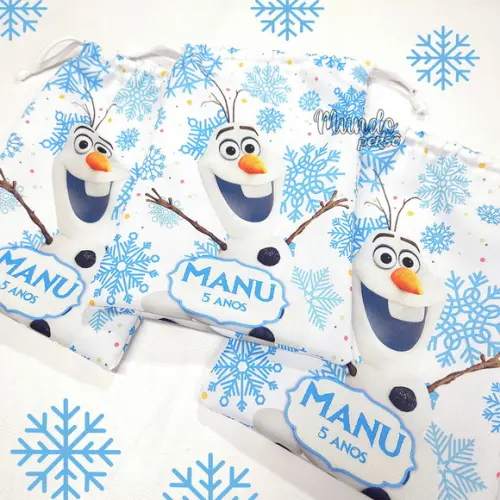 Sacolinha 18cm x 25cm Olaf - Frozen