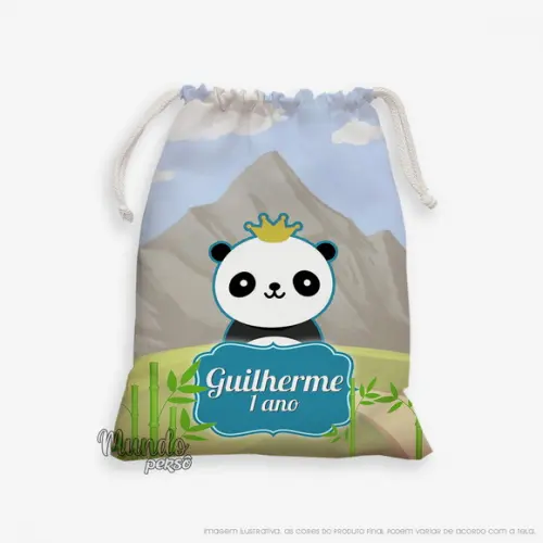 Sacolinha 18cm x 25cm Panda