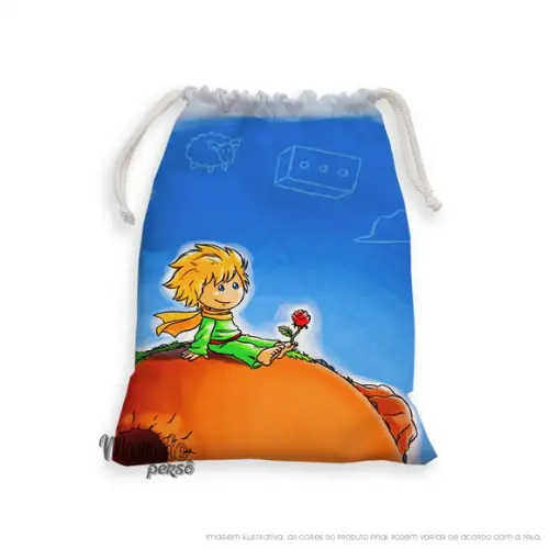 Sacolinha 18cm x 25cm Pequeno Príncipe