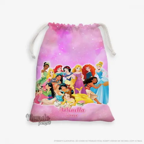 Sacolinha 18cm x 25cm Princesas