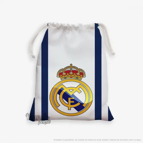 Sacolinha 18cm x 25cm Real Madrid