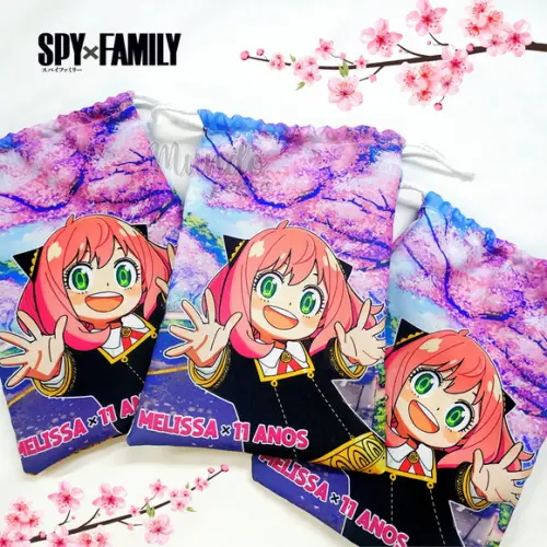 Sacolinha 18cm x 25cm Spy Family - Anya