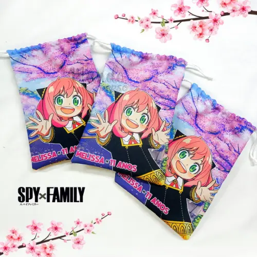 Sacolinha 18cm x 25cm Spy Family - Anya