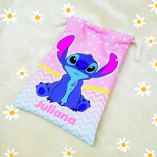 Sacolinha 18cm x 25cm Stitch
