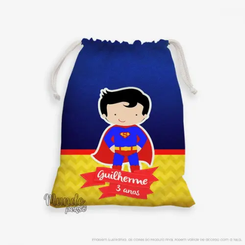 Sacolinha 18cm x 25cm Super Man