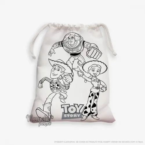 Sacolinha 18cm x 25cm Toy Story para Colorir