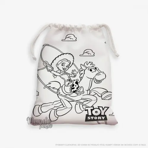 Sacolinha 18cm x 25cm Toy Story para Colorir