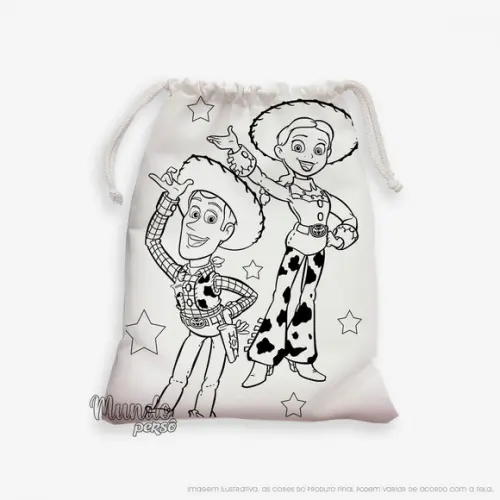 Sacolinha 18cm x 25cm Toy Story para Colorir
