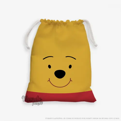 Sacolinha 18cm x 25cm Ursinho Pooh