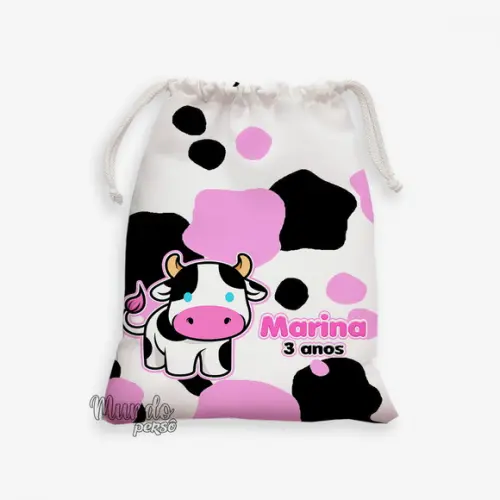 Sacolinha 18cm x 25cm Vaquinha