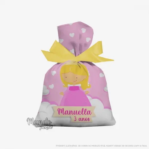 Saquinho Aurora Cute 15cm x 20cm