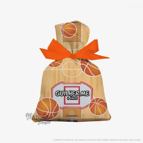 Saquinho Basquete 15cm x 20cm