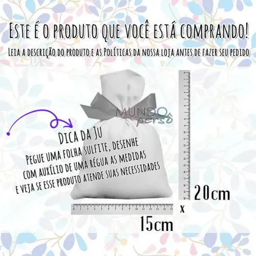 Saquinho Bosque Encantado 15cm x 20cm