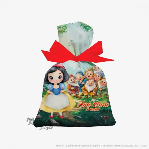 Saquinho Branca de Neve 15cm x 20cm