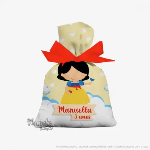 Saquinho Branca de Neve Cute 15cm X 20cm