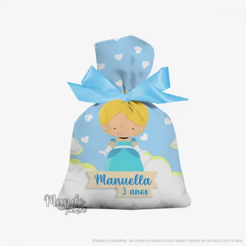 Saquinho Cinderela Cute 15cm X 20cm