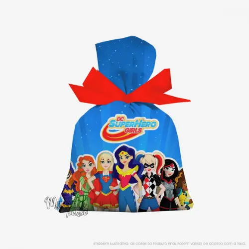 Saquinho Dc Superhero Girl 15cm x 20cm