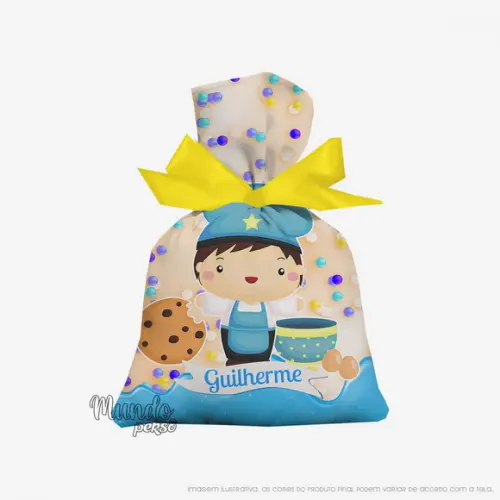 Saquinho Confeitaria Menino 15cm x 20cm