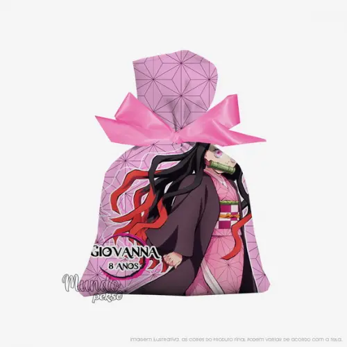 Saquinho Demon Slayer 15cm x 20cm